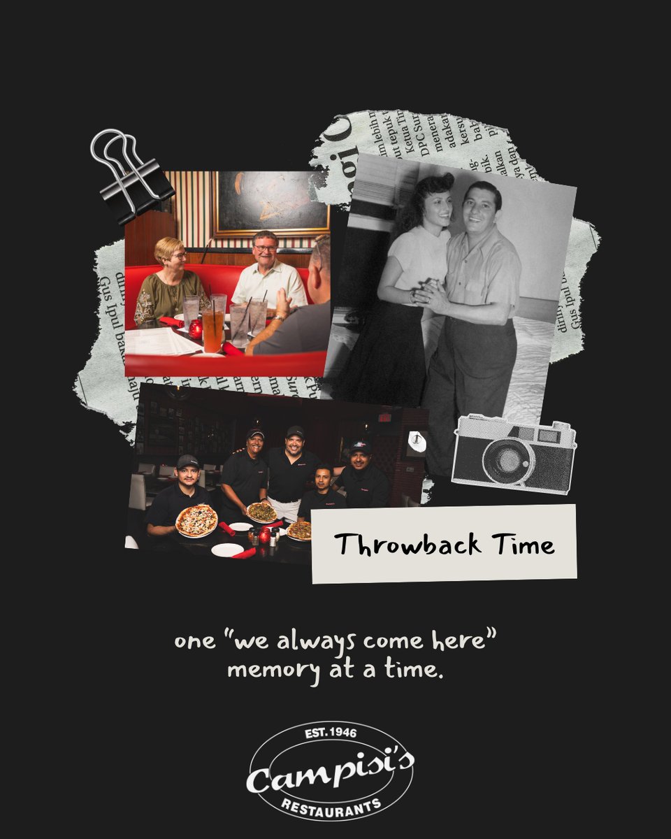 CampisisPizza's tweet photo. A family restaurant doesn’t become a Dallas tradition overnight. It happens one birthday dinner, one pizza run, one “we always come here” memory at a time.   Campisi’s has never just been about food. It’s about being part of people’s routines, rituals, &amp; stories for generations. https://t.co/6ba7g0T7wd