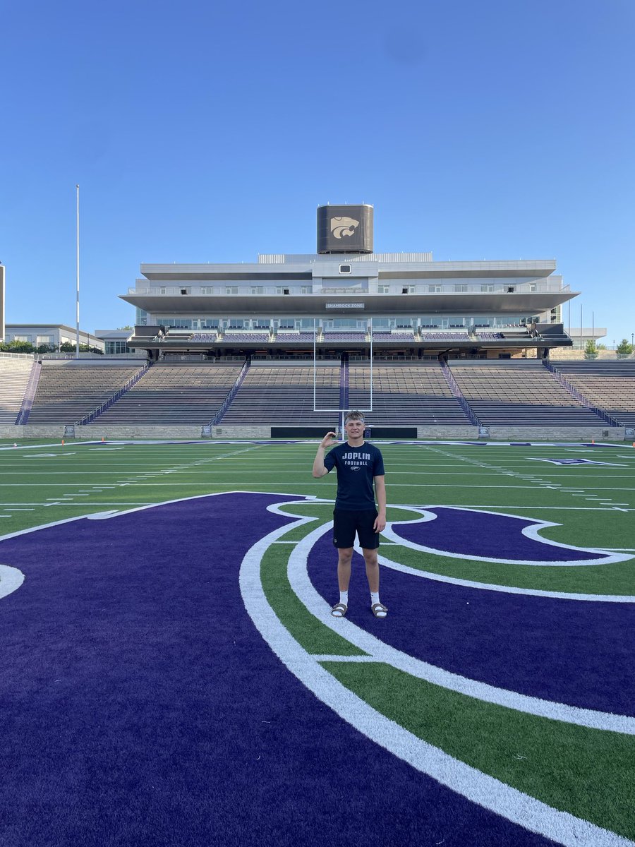 Judahrm11's tweet photo. I had an awesome time at the @KStateFB Prospect Camp yesterday! Huge thank you to @CoachBuddyWyatt and Coach Justin for teaching me several skills I have already started using in practice! https://t.co/s6QJESsGka