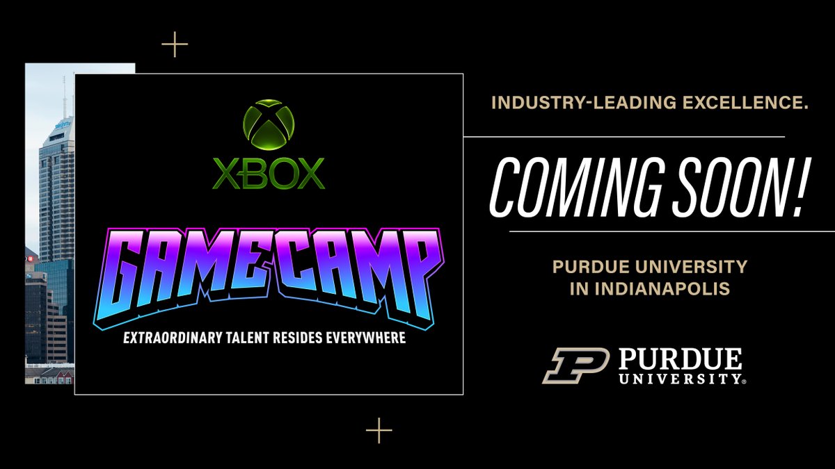 PurdueECE's tweet photo. Gaming meets engineering at Purdue ECE in Indianapolis. 🎮

Our new Gaming and Interactive Systems Engineering concentration connects students with @XBOX Game Camp, @Microsoft mentors and the tech behind modern interactive experiences.

Details: https://t.co/E1q4rb3Um7 https://t.co/WsJgVRaAPP