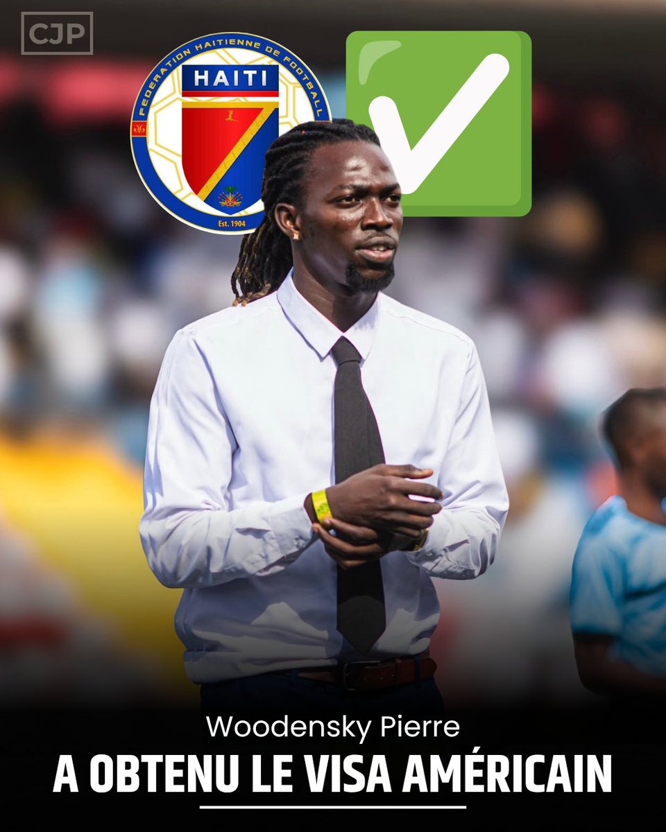 Caleb_Jephte's tweet photo. Woodensky Pierre a obtenu son visa américain pour rejoindre le rassemblement des Grenadiers, m’a appris une source officielle ce lundi !

Le joueur vient de quitter l’ambassade américaine en Haïti  il y a quelques minutes avec son visa approuvé. Il rejoindra la Floride au plus tard ce mardi 2 juin.

WOODENSKY NAN MONDYAL ! ✅🇭🇹