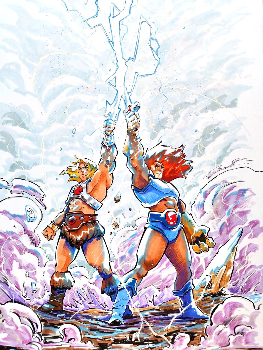 Ran_A_92's tweet photo. He-Man X Lion-O
A3 Commission
.
.
.
#heman #thundercats #mastersoftheuniverse #traditionalart #liono https://t.co/r1s7PlsOwf