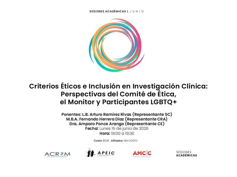 apeic8's tweet photo. ...Costo: $500 | Afiliados: SIN COSTO
¡No te pierdas este espacio de reflexión y diálogo con expertos en investigación clínica!
Alianza de CROs de Mexico (ACROM) AMCIC A.C. APEIC A.C. https://t.co/8sLWHz5OK2