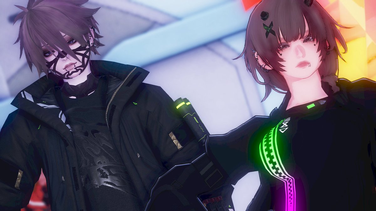 AbyPhan_Rys's tweet photo. もりらいさんとれなさん！
#れいすす #PSO2NGS #PSO2NGS_SS     
©SEGA https://t.co/WrFu4vCXuF