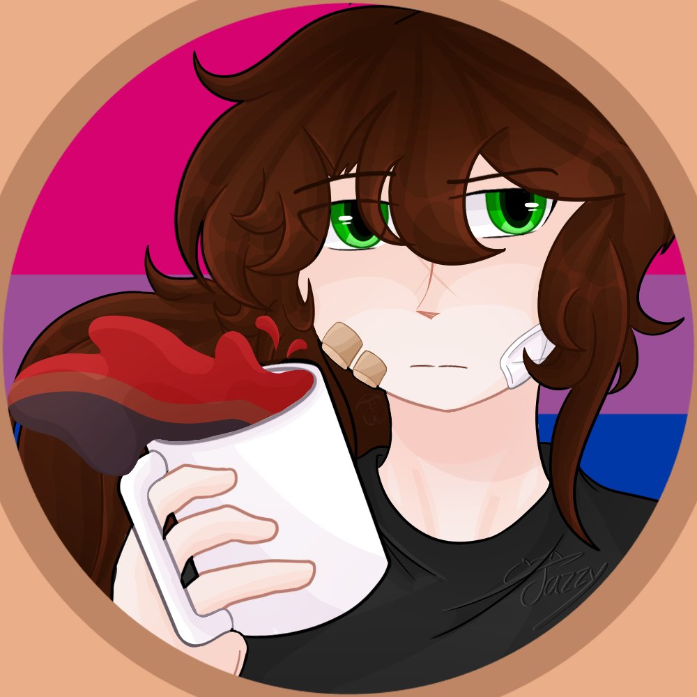 Jazzby22's tweet photo. 🧵Hilo de café de colores (como fotos de perfil)
— Este año tenemos a Muzther 💚

#KookiesArt #KafeKatoArt https://t.co/eHGuJaWii6