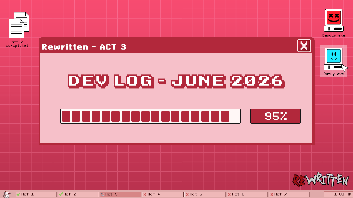 prj_rewritten's tweet photo. The Hayasaki Foundation wishes you a Happy Pride Month.

Dev Log - June 2026

Read here: https://t.co/AXX2MkqQX5 https://t.co/X8coKg9YfV
