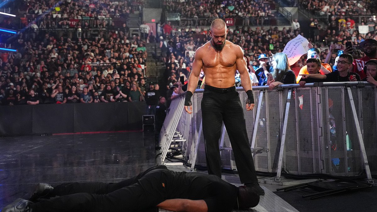 ButInTheory's tweet photo. See, everybody thinks Logan being hurt is supposed to slow us down. That's what the Profits think, but that's because they're looking at The Vision all wrong. They see one guy missing and think the whole machine stops working.

We still run Monday Night #WWERaw. https://t.co/nRLZkMJYNL