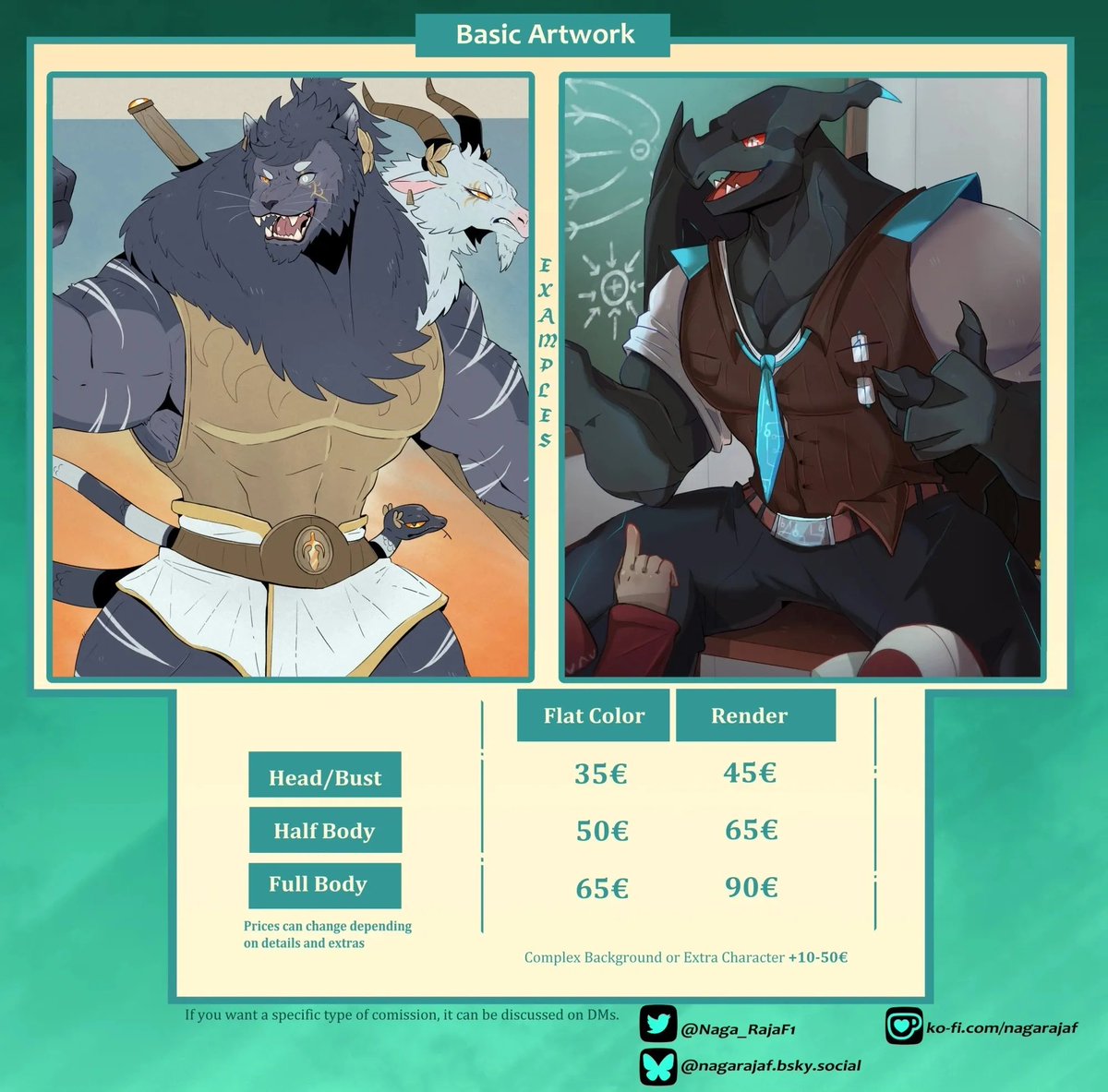 Naga_RajaF1's tweet photo. 🎇HERE WE ARE, COMMS ARE HERE!  🎇

-There will be 4 slots available. 🦎
-If you wanna something more in particular DM me, you can find me in the sites marked on the sheets! 📞

- ALL PRICES AND EXTRA INFO ON THIS THREAD! 💵 https://t.co/xKOt57rgBc