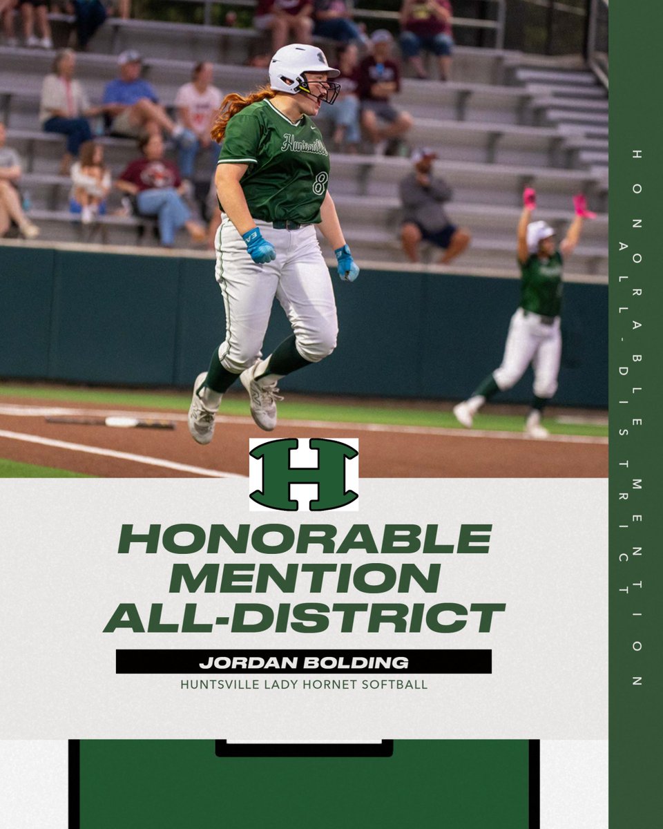 HuntsvilleSB's tweet photo. Congratulations to our 17-5A Honorable Mention All-District Selections! #HornetNation https://t.co/JPsm1JggTY