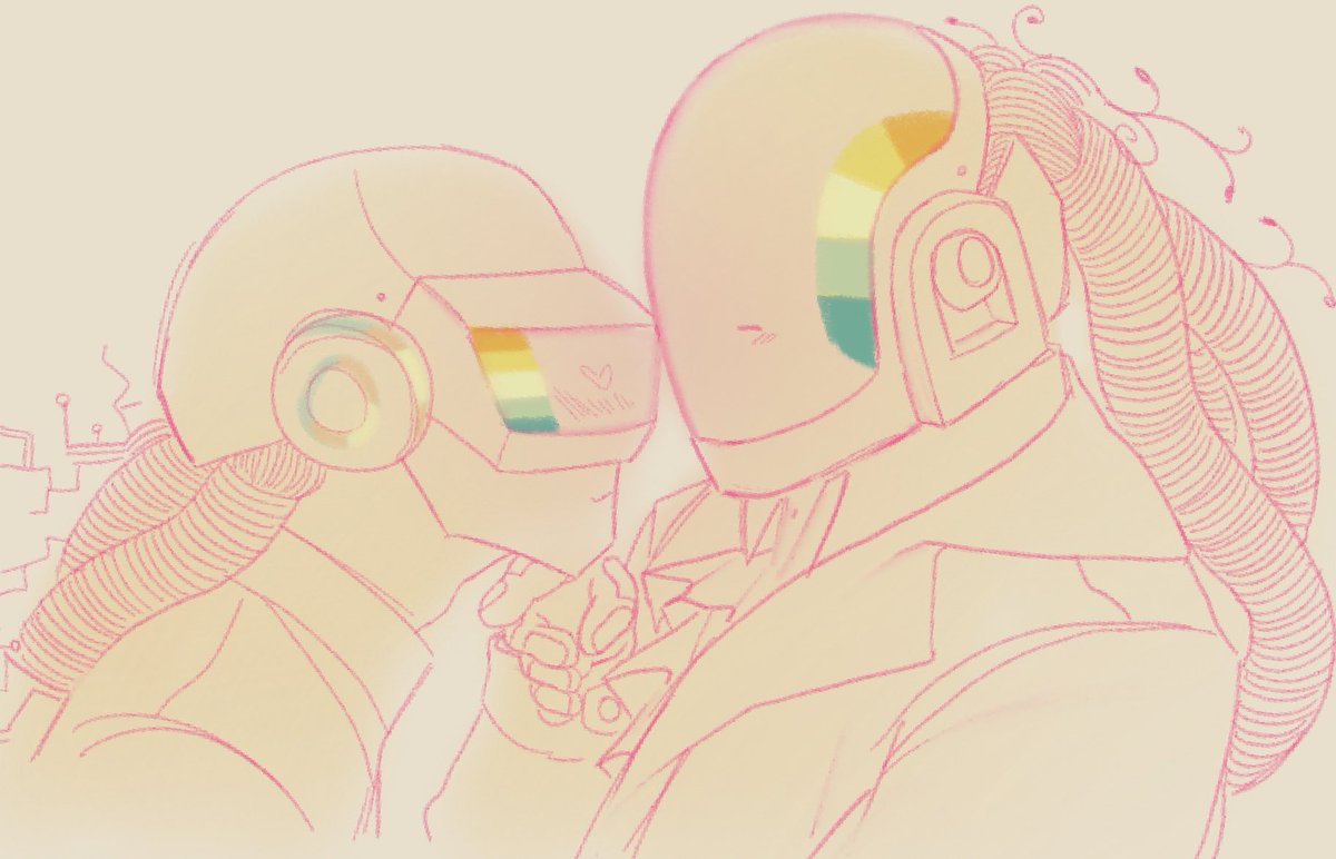 laskaktobe's tweet photo. Are we invited to the pride month party  #daftpunk https://t.co/H0PbSudT0Z