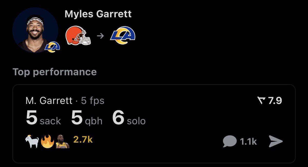 BroncosFan___'s tweet photo. EH, ¿PERDONA?

Se acaba de anunciar el traspaso de Myles Garrett a los Rams, es el movimiento más grande en esta Off-season y de los más grandes en los últimos años.

Your Super Bowl LXI Champ, LA Rams

Que les vayan dando el anillo, se acabó. https://t.co/Yj4TFlEy55