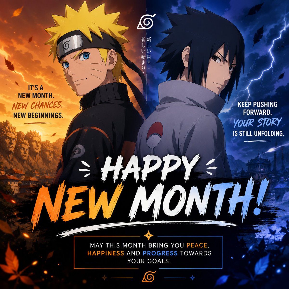 OMEGA512892's tweet photo. Happy New Month, anime fam!
Just like Naruto and Sasuke, every new chapter comes with new challenges, new goals, and new opportunities to grow. ⚡🍃
No matter how last month went, this is a fresh start.
What's ONE anime lesson you're taking into this month? 👇
 #Naruto #Sasuke https://t.co/qhECoS2xoc