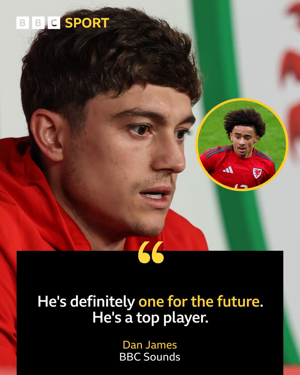 BBCWYS's tweet photo. Leeds United winger Dan James is impressed with compatriot &amp; teammate Jayden Lienou.

🎧 https://t.co/GK5kAbKnhw

#LUFC | #BBCFootball https://t.co/z9nKGPIvC5
