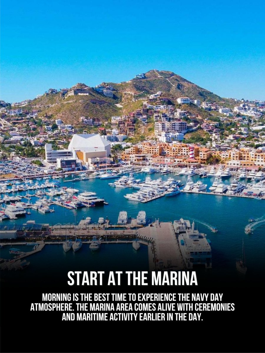 caboIG's tweet photo. Did you know June 1 is Navy Day in Mexico?

Navy Day, or Día de la Marina, is a meaningful maritime date in Cabo, especially around the marina and waterfront. Start with a morning marina walk or boat tour, spend the afternoon by the water, and check same-day local programming b https://t.co/AGr618uNP5