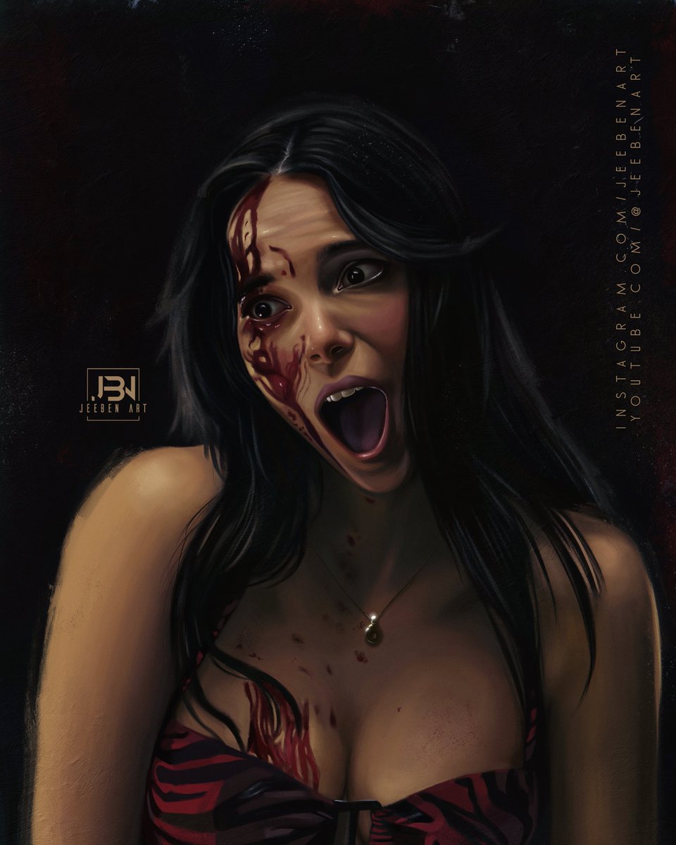 jeebenart's tweet photo. "I'm your freaky Nikki."

Painting of Inde Navarrette as NIKKI in the horror sensation #Obsession 

#indenavarrette #portrait #horror #fanart #digitalpainting #drawing #procreate #art #artistsontwitter https://t.co/bLmeqaZjSZ