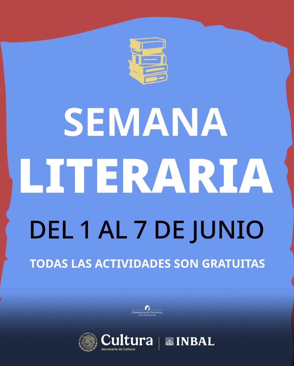 CeMProMx's tweet photo. @literaturainba organiza la Semana Literaria, una serie de actividades gratuitas que incluyen talleres, círculos de lectura y presentaciones editoriales para acercar al público a la creación y reflexión literaria 📚

No se la pierdan 😉 https://t.co/ha7V5anfJT