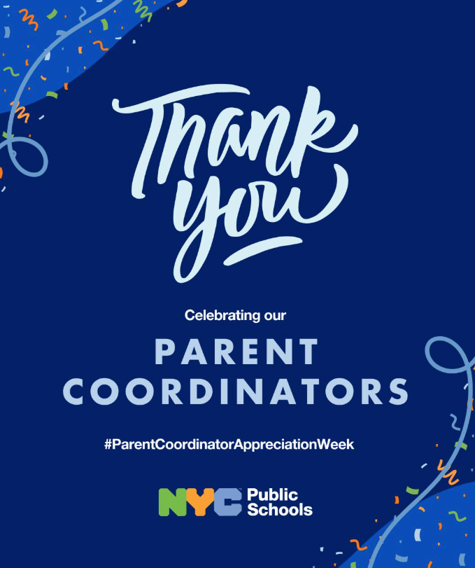 D8Connect's tweet photo. ๐๐Happy Parent Coordinator Appreciation Week! ๐๐ Today, we celebrate the dedicated Parent Coordinators.๐Your work makes a difference every single day.๐#ParentCoordinatorAppreciationWeek #ThankYouPCs #District8Connect #NYCPS #ParentCoordinators #EducateMotivateElevate๐๐โจ https://t.co/ekyhET530Z