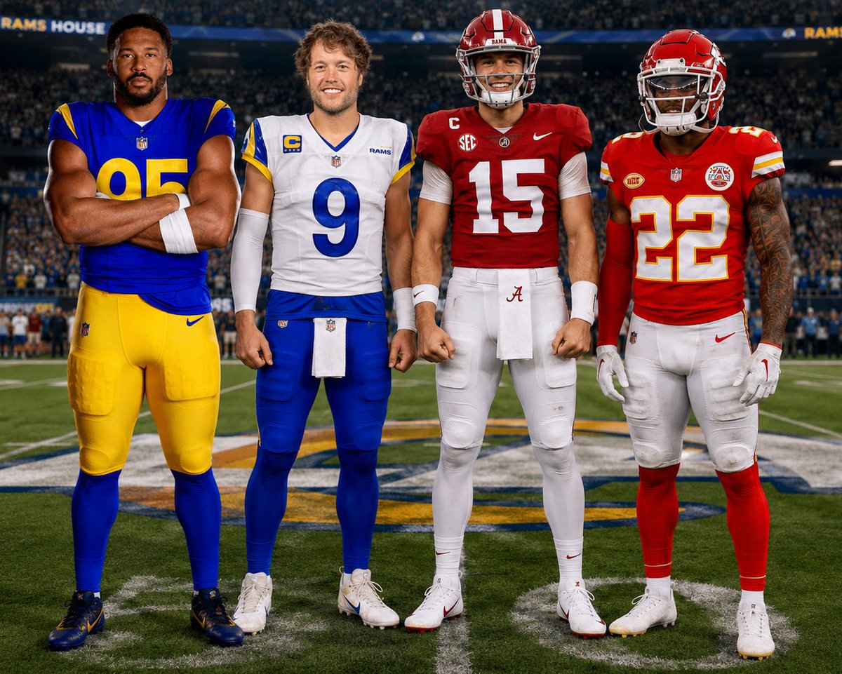nickthatramsguy's tweet photo. 🚨 THE RAMS ARE ALL IN 🚨

Les Snead woke up and chose violence.

🐏 Traded for Trent McDuffie

🐏 Drafted Ty Simpson as the future QB

🐏 Traded for Myles Garrett

🐏 Still have Matthew Stafford

The message is simple:

SUPER BOWL OR BUST.

#RamsHouse https://t.co/V4CArixUYF