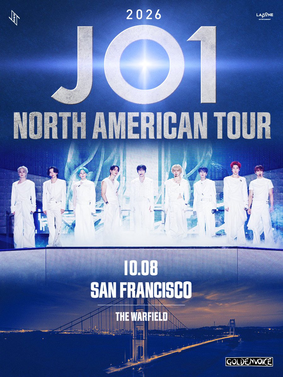 thewarfield's tweet photo. JO1 in THE BAY 🤍 come hang with them at The Warfield on Oct. 8 @official_jo1 

on sale - friday 6.05 https://t.co/lmxnXlT4K7