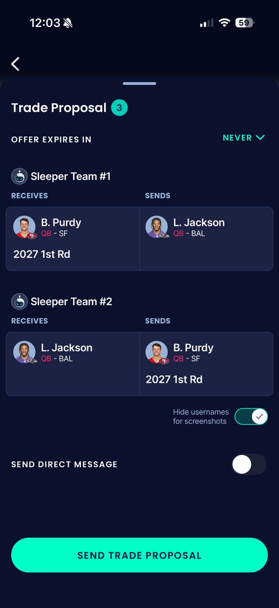 bigdynastyguy24's tweet photo. @FFDynastyTrades @FFSnoog @SmashAccept SF 10 team, 27 1st is late. Which side we got? https://t.co/BHyFTJZmm5