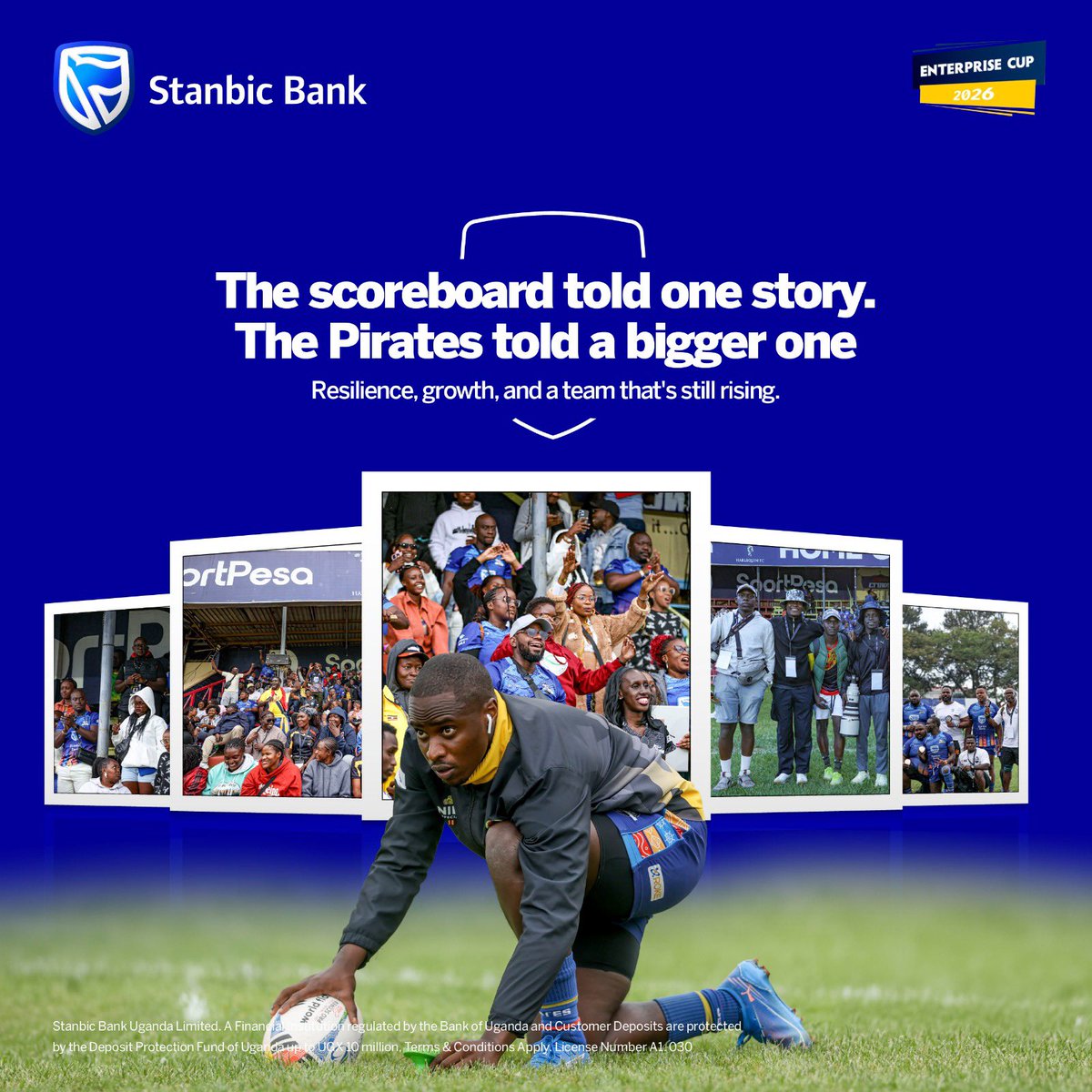 stanbicug's tweet photo. Onwards and upwards @piratesrugbyUG 👏🏾

#StanbicPirates https://t.co/3AfSDoh4CP
