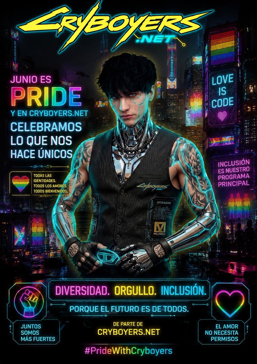 cryboyersnet's tweet photo. El Mes del Orgullo no es solo una celebración, sino también un recordatorio de la importancia de construir espacios donde todas las personas puedan vivir con dignidad, respeto y libertad.

Que este junio nos inspire a escuchar más, comprender mejor y valorar la diversidad que forma parte de nuestro mundo.

🌈 Mes del Orgullo.🖤