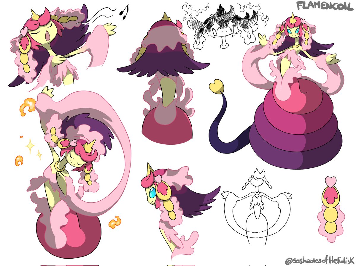 mileyfashonart's tweet photo. -Aun recuerdo lo maravillada que estaba con la linea evolutiva de Flamencoil como es tipo Hada/Fuego la combinación de mis 2 tipos favoritos

-Pinnister/Ballio Un clasico de clásicos UwU

-Oddish Piña nada mas que decir xD

-Puudle aun vive en mi corazón 💔 https://t.co/b12swq6C7e