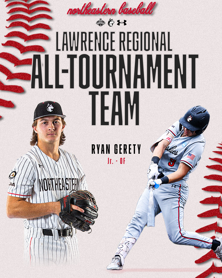 GoNUbaseball's tweet photo. Second straight season with an NCAA Regional All-Tournament selection. 👏 

Congrats, Ryan Gerety! @GeretyRyan https://t.co/YzXIOt0bYo
