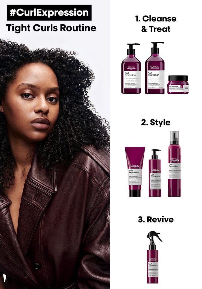 ALMTGroupBeauty's tweet photo. Curl Expression by L’Oréal Professionnel🌀

Made for curly, coily, wavy hair. Defined, hydrated, bouncy curls without crunch.

Shop the full Curl Expression line: https://t.co/xDAGyPiDDf

Which one you grabbing first - the leave-in or the mask? https://t.co/QRPshOb4za