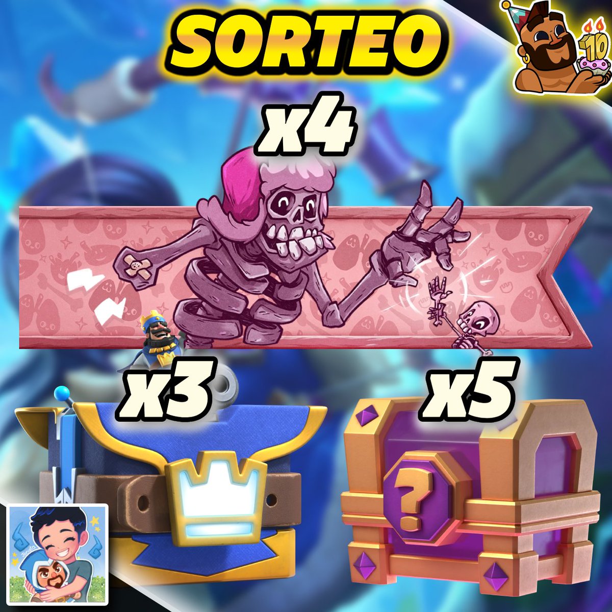 Jonista03's tweet photo. 🎁 SORTEO x4 Banners 'Helping hand' + x3 Skin de Torres + x5 Cofres de la Suerte🎁

✅Sígueme en X/Twitter (@Jonista03)
✅Suscríbete a mi YT: https://t.co/wm4QwKhPgv 
✅Mencionar a un amigo 🫂
🔃 RT y dar Me Gusta ❤️ al Tweet

🔵Tenéis hasta el 6 de junio, suerte!⌛️🔵 https://t.co/1my3JdBlMY