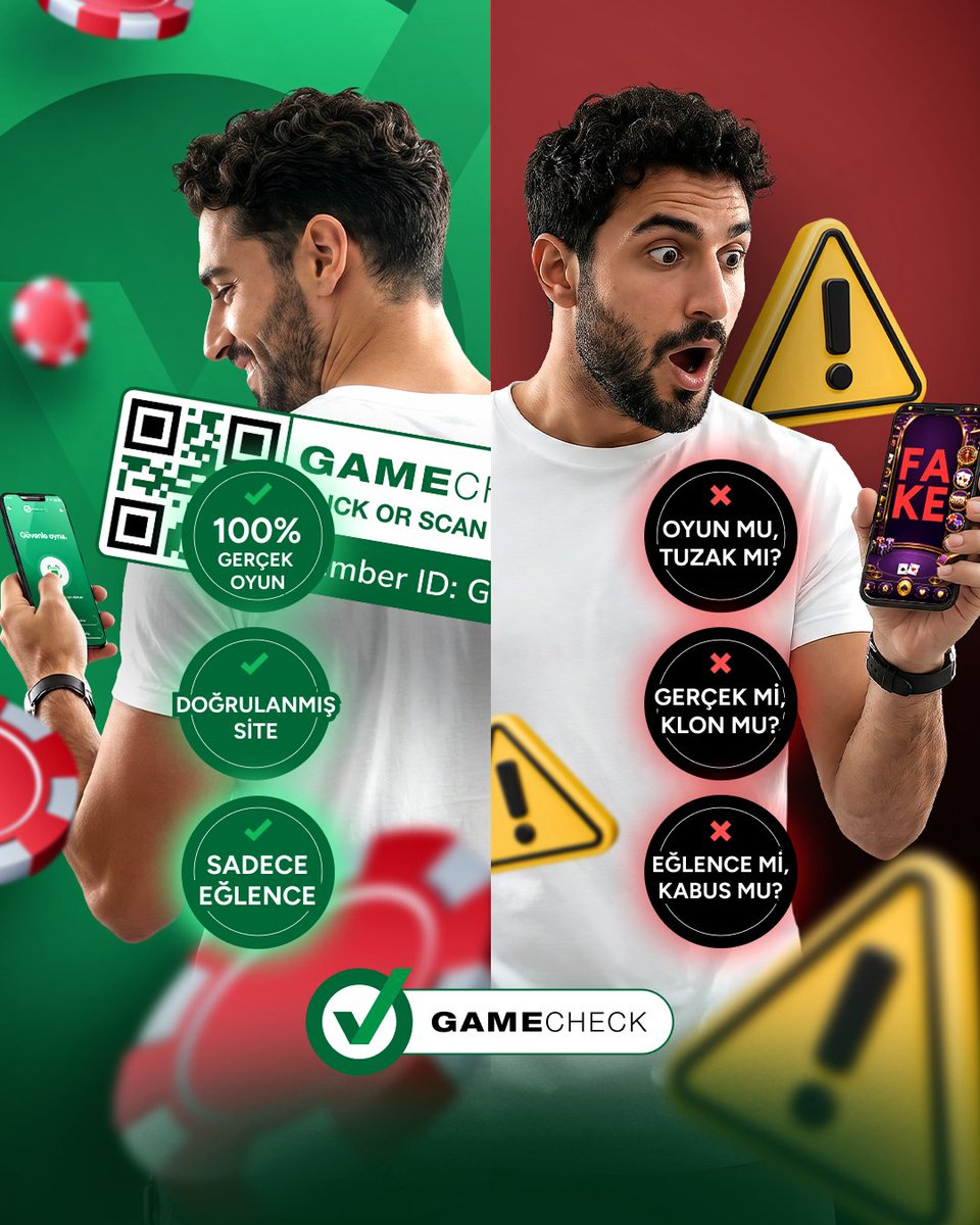 GamecheckTr's tweet photo. Karşındaki platform doğrulanmış mı?🧐 

Birçok kişi kararını tasarıma, reklama veya duyduklarına göre veriyor.
Oysa birkaç saniyelik bir kontrol, gözle göremeyeceğin detayları ortaya çıkarabilir.

Platformu sorgula.
SEAL detaylarını incele.
Kararını varsayımlarla değil, verilerle ver! 

👉 Önce Gamecheck

Şüphelendiğin siteyi profilimizdeki linkten sorgulayabilirsin!

📲 https://t.co/6C2UVoo4qx
💬 https://t.co/4XbCEIqJxI

#Gamecheck #GamecheckTR #SEAL #GameVerification #iGaming