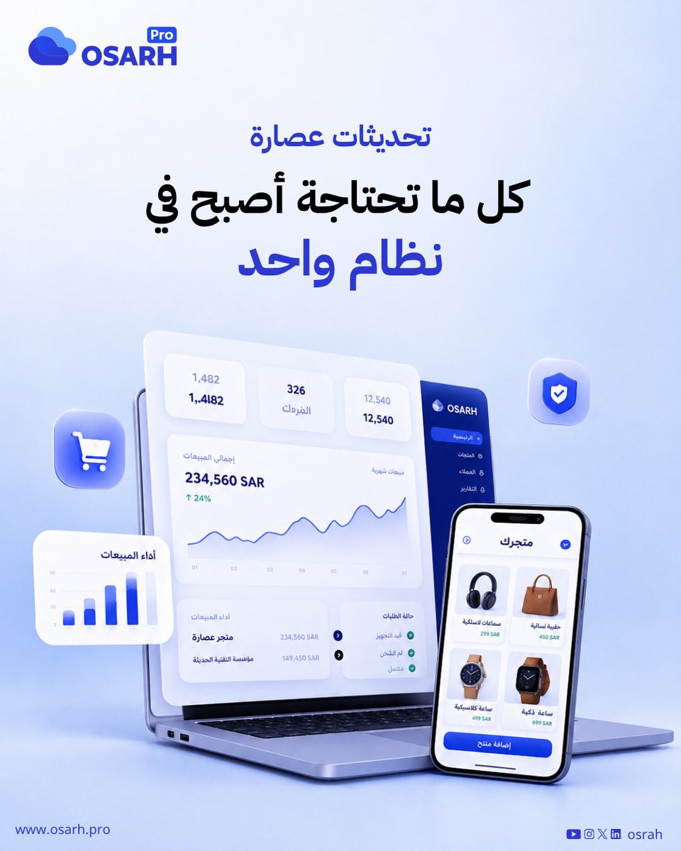 _osarh's tweet photo. ✨ تحديثات عصارة

🔹 متجر إلكتروني مدمج مع أكاديميتك / موقعك
🔹 نظام تسويق بالعمولة لمضاعفة مبيعاتك
🔹 شهادات متعددة اللغات
🔹 دخول موحد وحماية أعلى للدورات

ودّع تعدد الأنظمة، وأدر أعمالك من نظام واحد.

جرب النظام مجاناً الآن:  
https://t.co/hVbkeD5nuB https://t.co/NACV2OaufG
