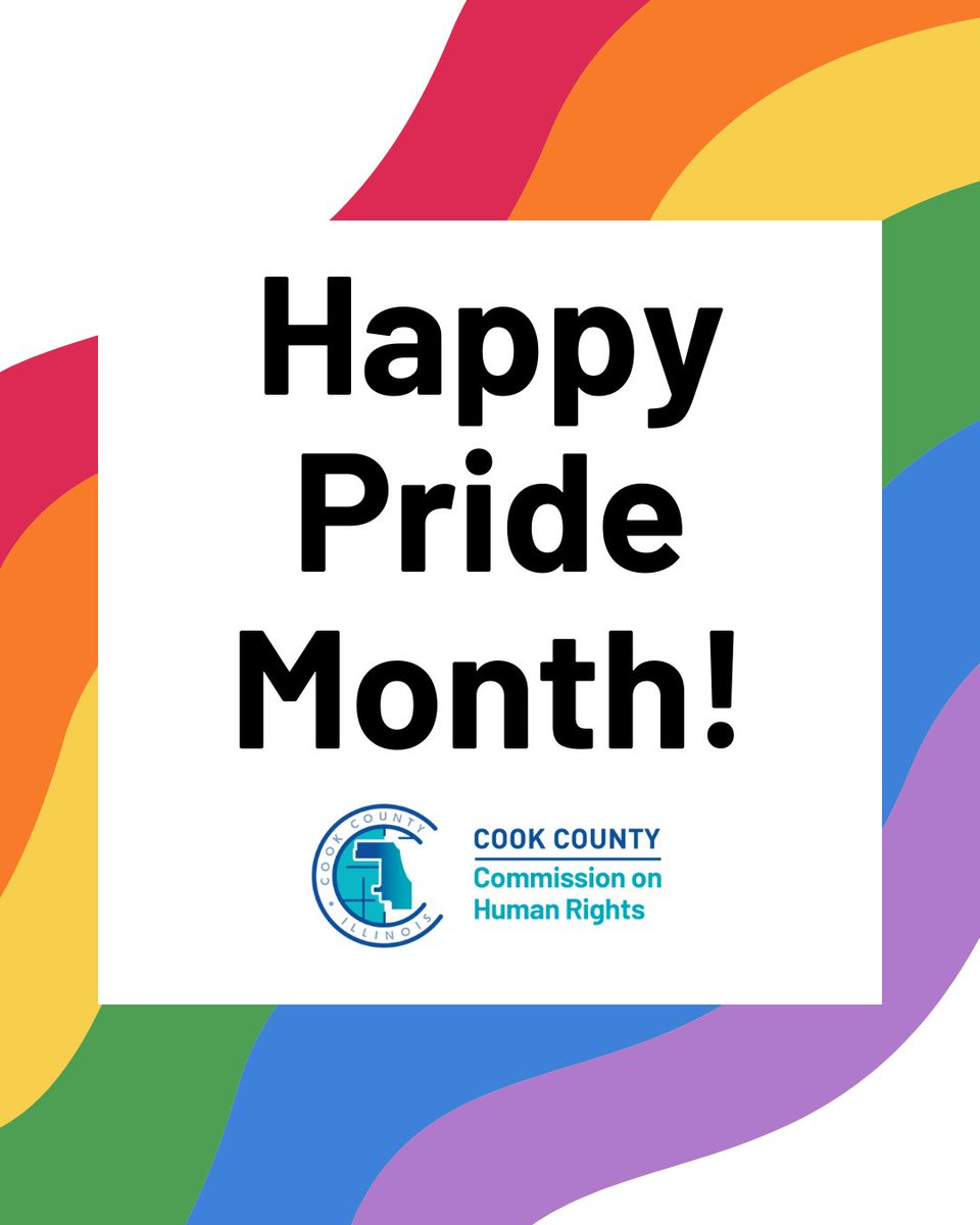 CookCtyHumanRts's tweet photo. The Commission on Human Rights honors every identity and uplifts every voice during this month and always. We honor the past, celebrate the present, and fight for a better future!

#pridemonth #humanrights #CookCounty https://t.co/9x74YmRq0j