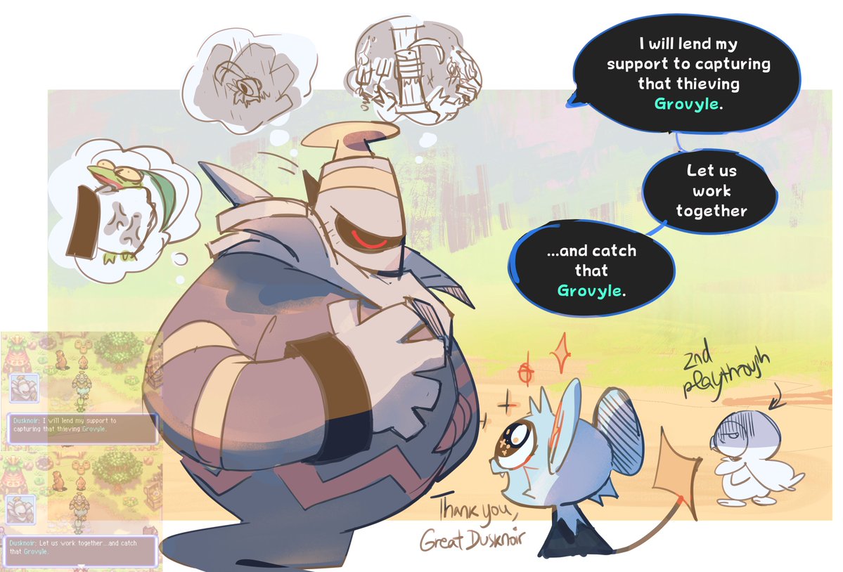 scribzag24's tweet photo. he talks like he doesn't want to see you unless it's about grovyle https://t.co/f4MS9rEpuN