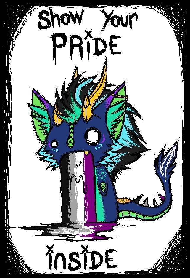SwitchtheMonsta's tweet photo. Show your Pride~ #asexual 

Art by @WolfieMoonscar https://t.co/k6LFOANe0x