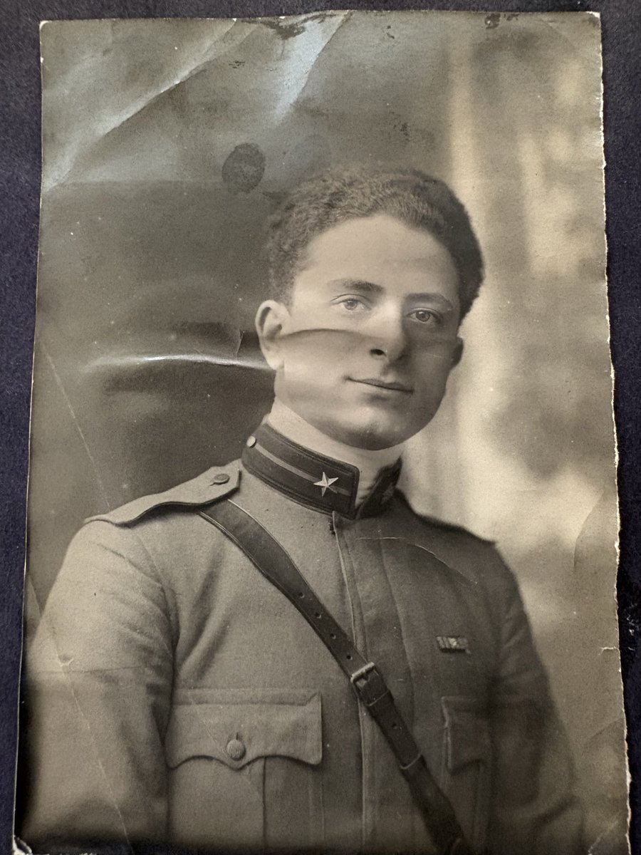 soondra's tweet photo. @TheRestHistory Great episode - this is my (17 years old at the time I think) grandfather Flavio about to go to the front. He went on to serve in the Second World War as well https://t.co/2gmR7vs1FH