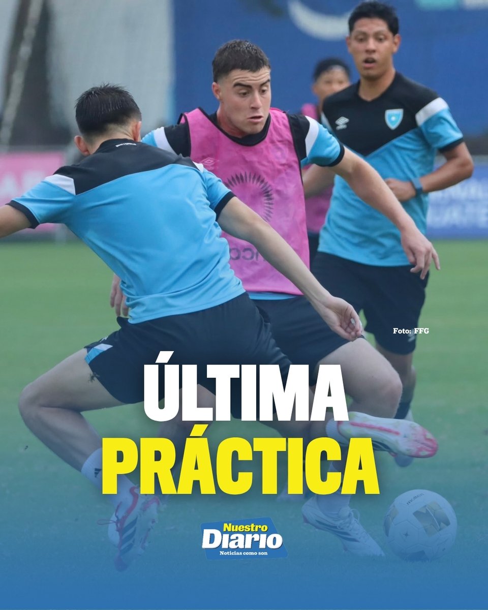 NuestroDiario's tweet photo. AFINAN DETALLES 🇬🇹⚽️💥

La Bicolor realizó su último entrenamiento previo a viajar a Estados Unidos para disputar los amistosos ante República Checa y Ecuador.

📸FFG | #DeportesND https://t.co/sBV1cmBKxe