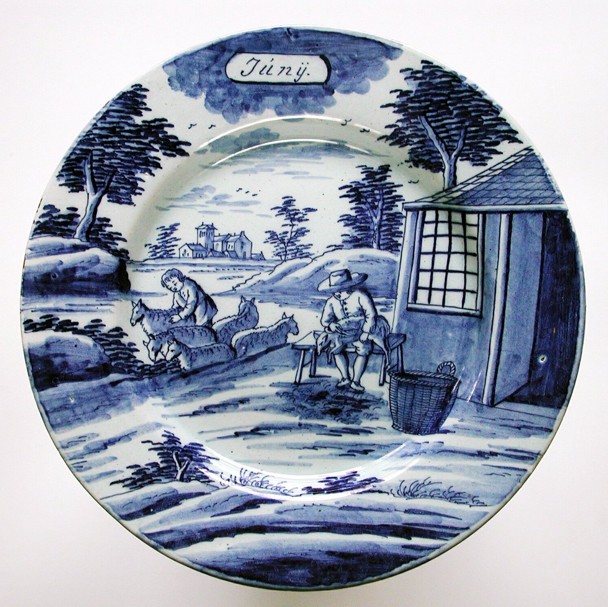 DelftTreasures's tweet photo. Here an original Delft Calendar plate, 1760, C.EvD. It is June 1...'What is one to say about June? It is the gateway to Summer.' (Jean Hersey) #delftware #June #Summer #jeanhersey #rijksmuseum #dutchdelft #blueandwhite https://t.co/0uFqEJT2ZB