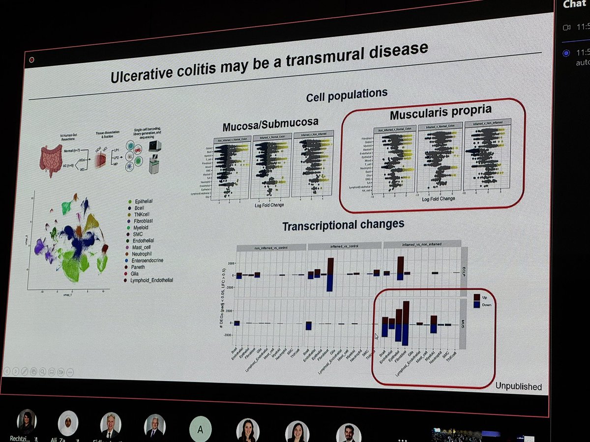 EdwardLoftus2's tweet photo. Rieder: don’t forget about fibrosis in ulcerative colitis! Mostly in submucosa not in mucosa. Transmural changes exist and fibroblasts are sending many messages @IBD_FloMD @MayoClinicGIHep https://t.co/1BRB0oxOgk