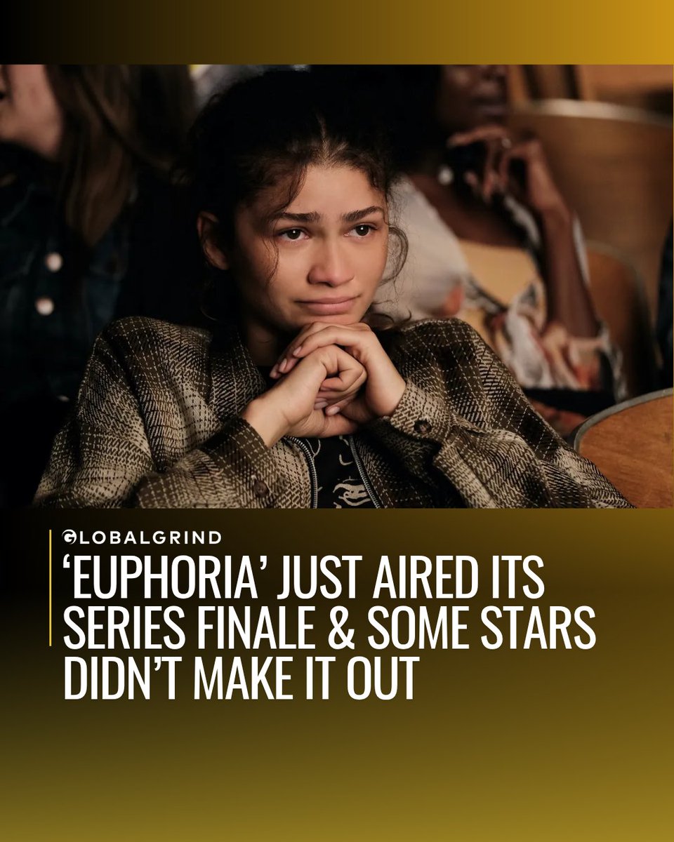 GlobalGrind's tweet photo. Euphoria is done. HBO officially closed the book on one of the most talked-about television dramas of its generation.
https://t.co/9zQoLJ0JX2 https://t.co/EYfaKedcC9