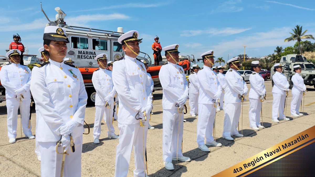 MagRafaelGuerra's tweet photo. En el Día de la Marina Nacional reconocemos la labor de mujeres y hombres que, desde los mares y puertos del país, contribuyen a la seguridad, la soberanía y el desarrollo del país, así como su compromiso con la protección de la población y el fortalecimiento del Estado mexicano. https://t.co/8mWesTCGCg