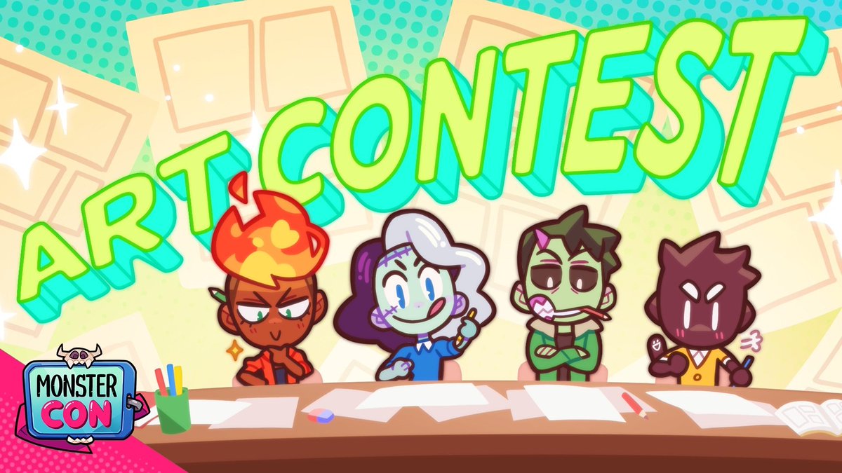 monsterprom's tweet photo. ART CONTEST!

Let's celebrate your favorite characters through fanart and other visual forms of fan work (memes; cosplay; GIFs; etc)!

Share your pieces using #monsterprom and @ us so we can more easily find it! 
We'll check through the whole month of June!

More info here 🧵 https://t.co/G1TKP5bW9r