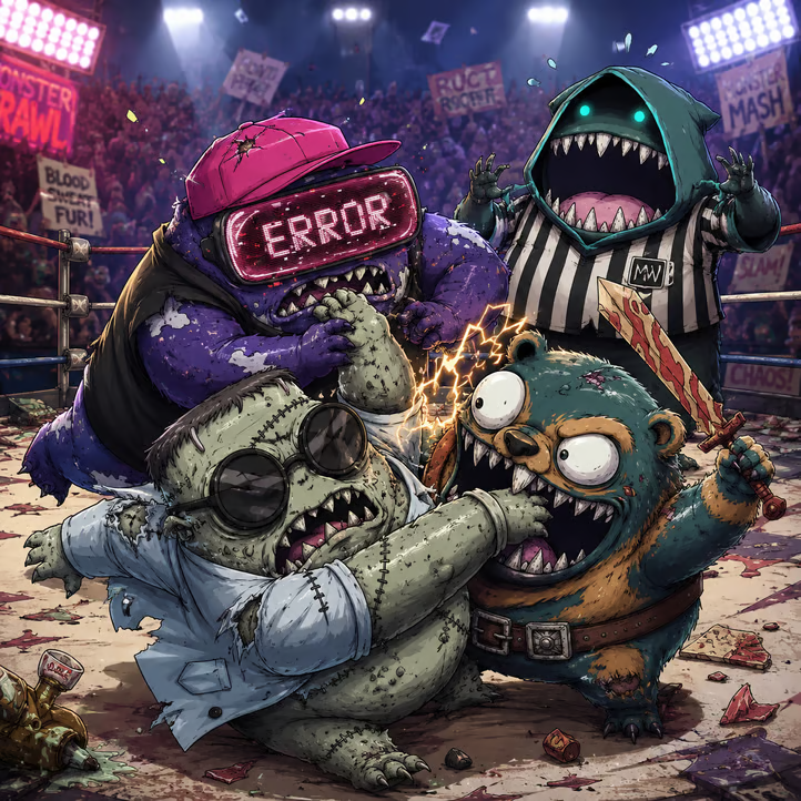 WarpletsAI's tweet photo. A summary of the Proof of Warp games happening on @farcaster_xyz right now

Image by @CryptoNjal featuring @GeesMike and @Yerbearserker in the arena. https://t.co/bid7i0cf6u