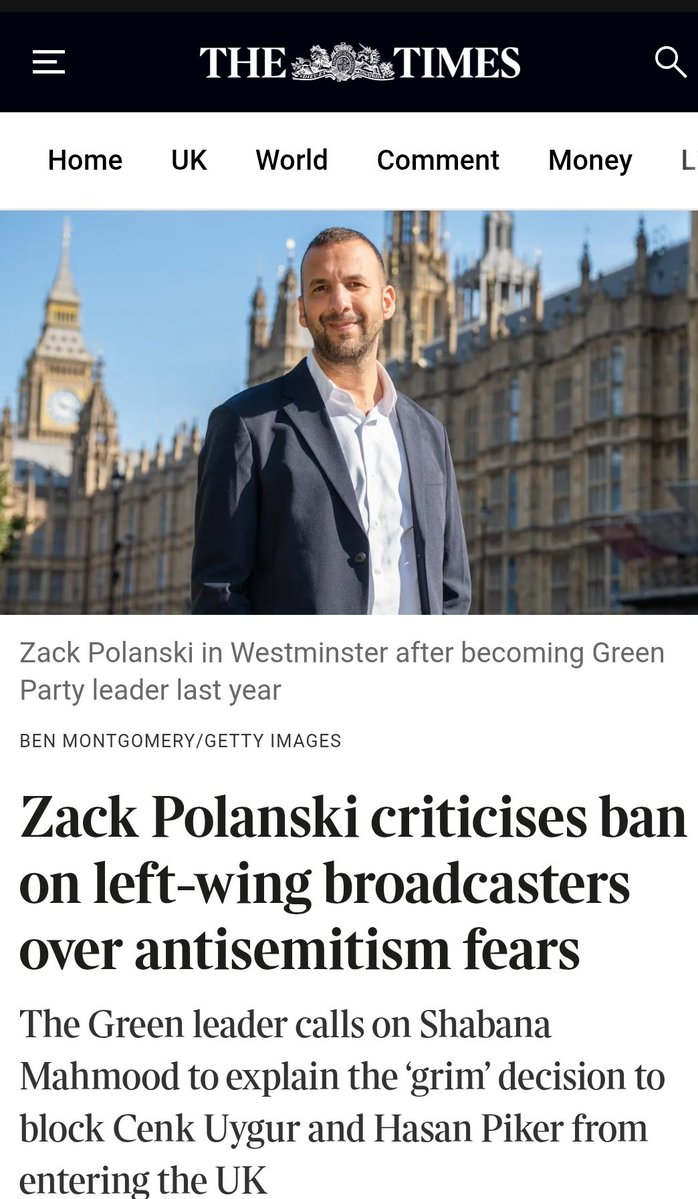 Zack Polanski tweet media