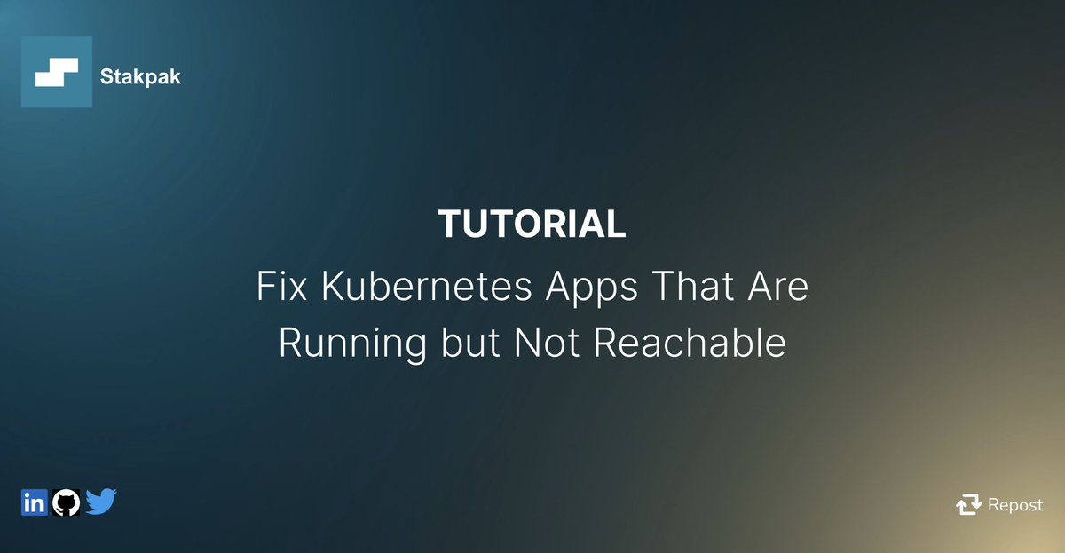 stakpak_dev's tweet photo. Your pod is running, Your app still isn't reachable, what would you do?

We put together a guide on how to troubleshoot Services, Ingress, ports, selectors, and networking issues with Stakpak.

Install Stakpak -> run /init

🔗 https://t.co/K8ZzvDShhp https://t.co/9ZJ8WCbKai