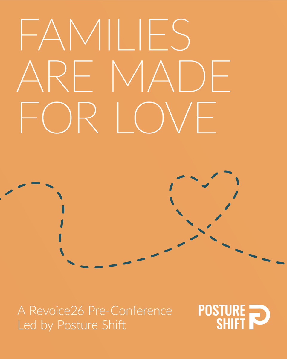 revoiceorg's tweet photo. Families are Made for Love. ❤️

Join us for a Revoice26 pre-conference led by Posture Shift exploring faithful family relationships through grace and understanding.

A space for parents, pastors, loved ones, and ministry leaders. Register at https://t.co/fylcxqoki5! 🎫 https://t.co/dyZV6a5iyg