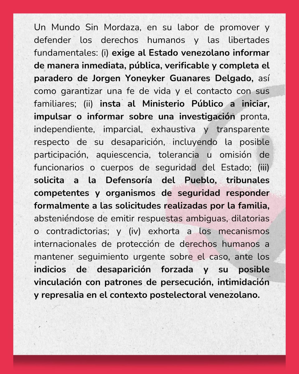 Un Mundo Sin Mordaza tweet media