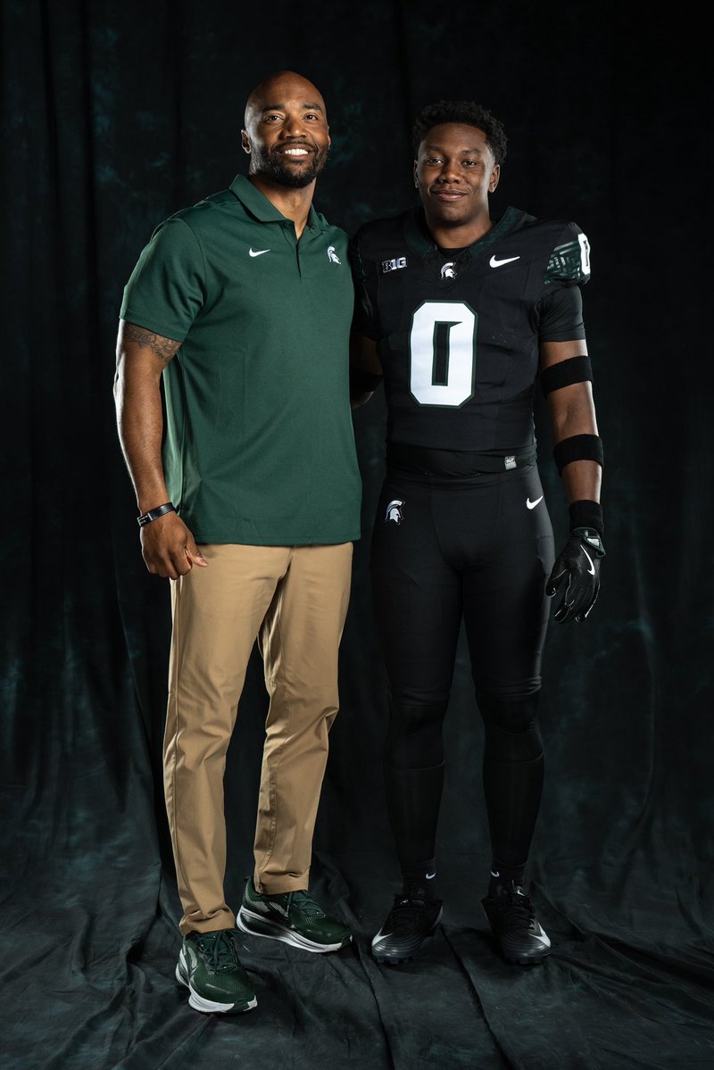 TyireClark's tweet photo. Had an wonderful and amazing time on my Official Visit to MSU this weekend, truly blessed to call it my home and can’t wait until I get back on campus!! @coachfitz51 @JA_Adams06 @LeVarWoods @JoeS_Rossi @DBCoachE @MSU_Football @SeanBarowski_ @CoachRichHansen @247recruiting @On3Richie @On3 @BrianDohn247