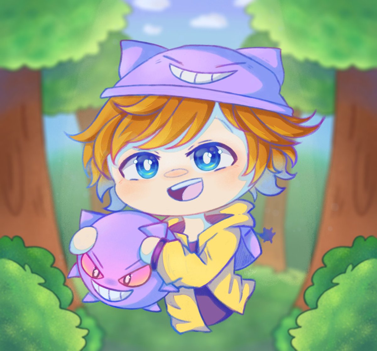 mati_lex's tweet photo. ¿Quién es ese pokémon?  es?? ✨💛💜

 @silviogamer 💛
#Silviogamerfanart #SilvioGamer https://t.co/LTx1hdgTlS
