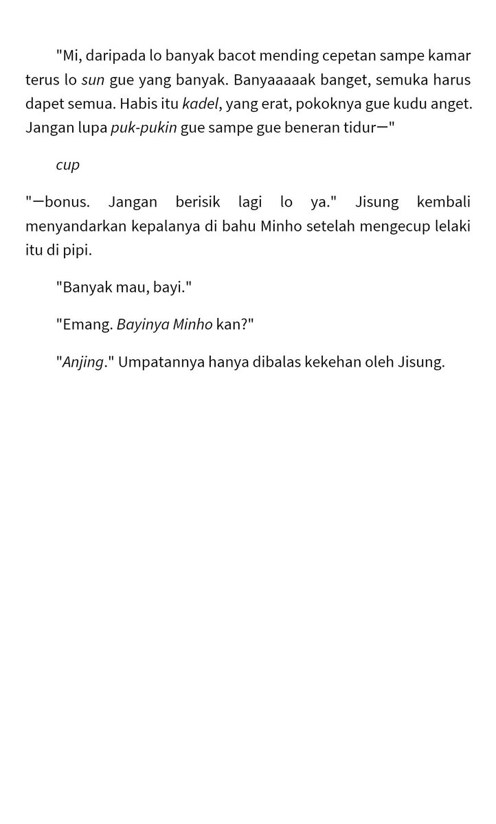 fidelaalka's tweet photo. [] minsung one-tweet au • 

—mi dan bayi

(note: the writing was heavily inspired by this pic lol. potongan narasi diambil dari unfinished draft one-shot aku tahun 2021.)

happy pride month, everyone! 🤍 https://t.co/DSPLPyctEn