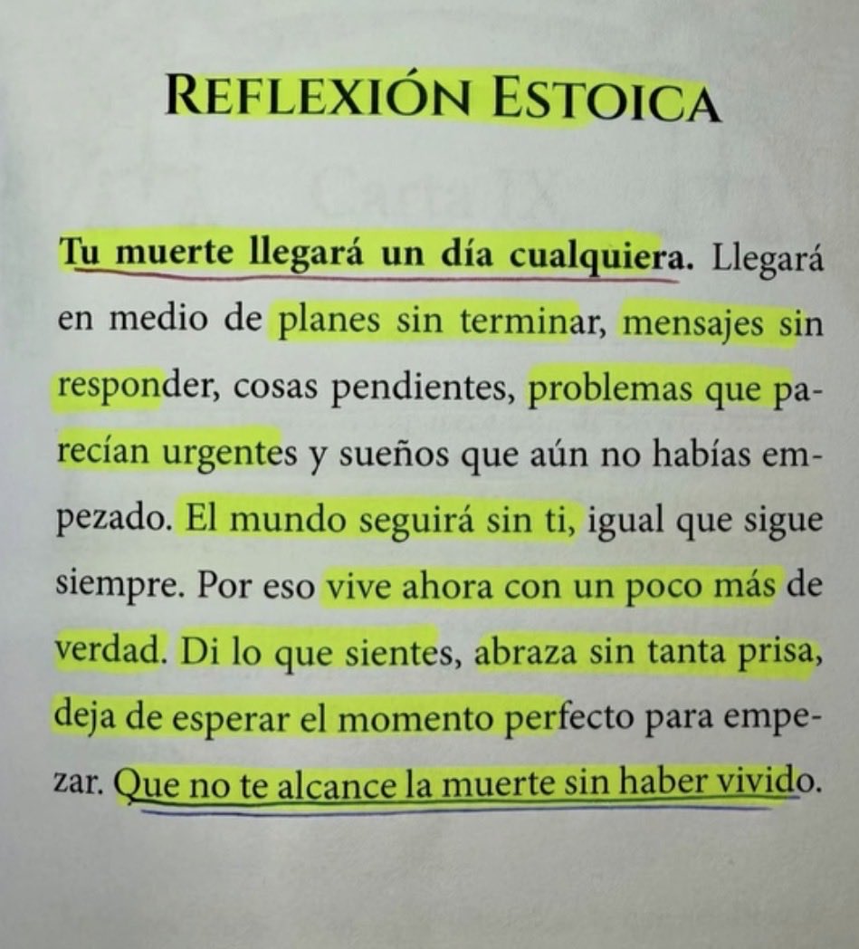 emedemont's tweet photo. A veces una página basta para recordarnos que la vida no espera. https://t.co/ACKTcUXqxi